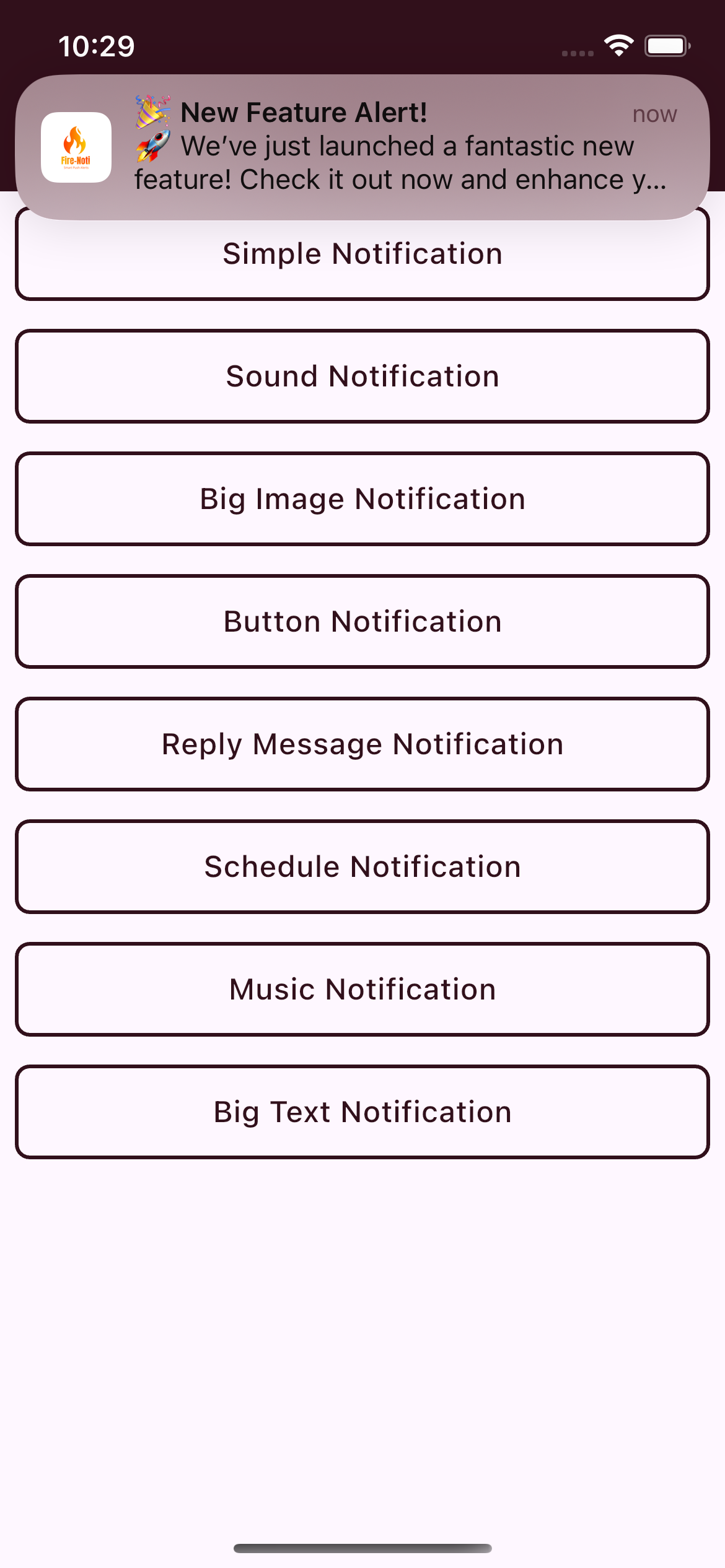 Notification with Image
