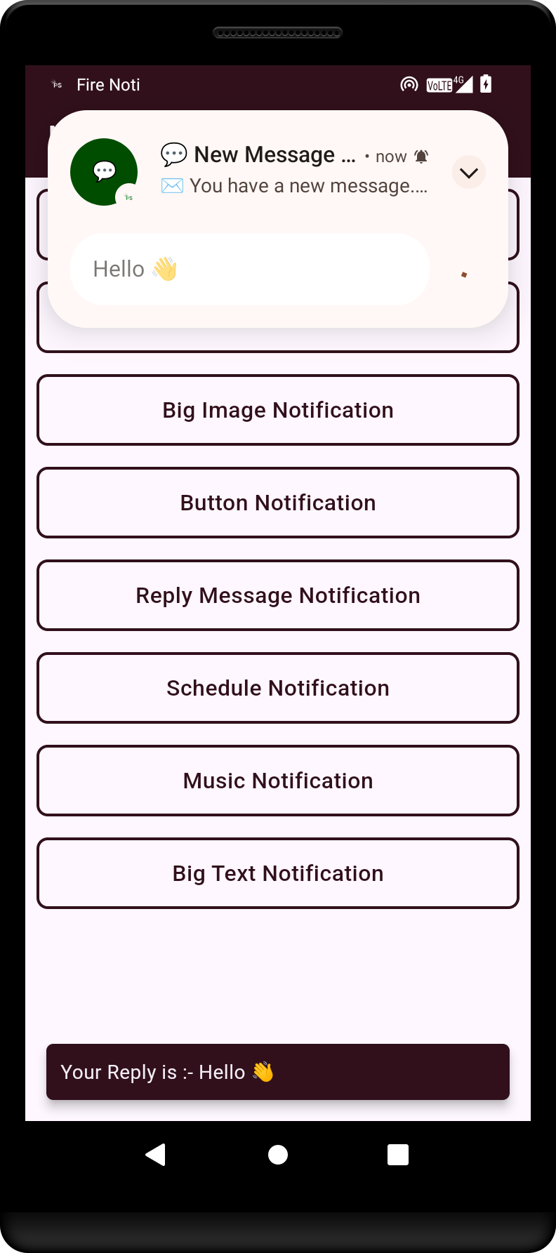 Chat Message Notification