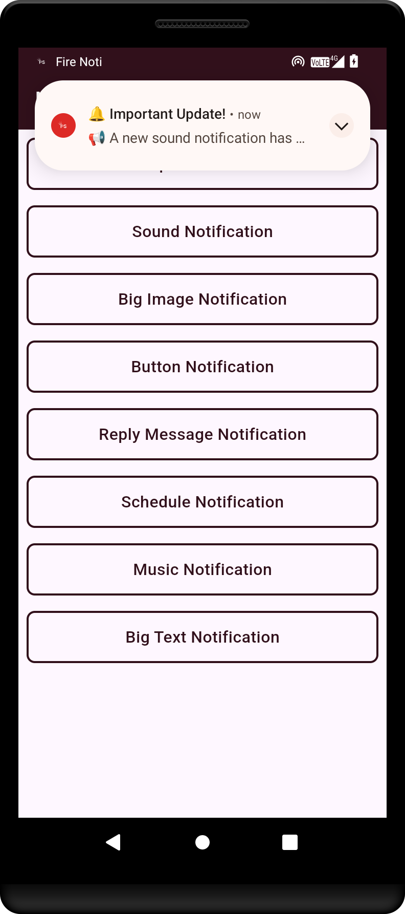 Sound Notification
