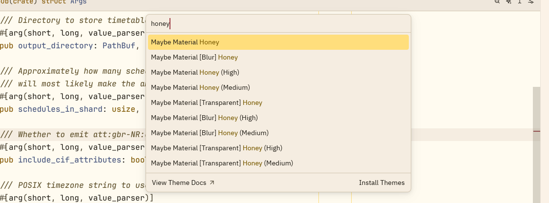 Honey Standard theme