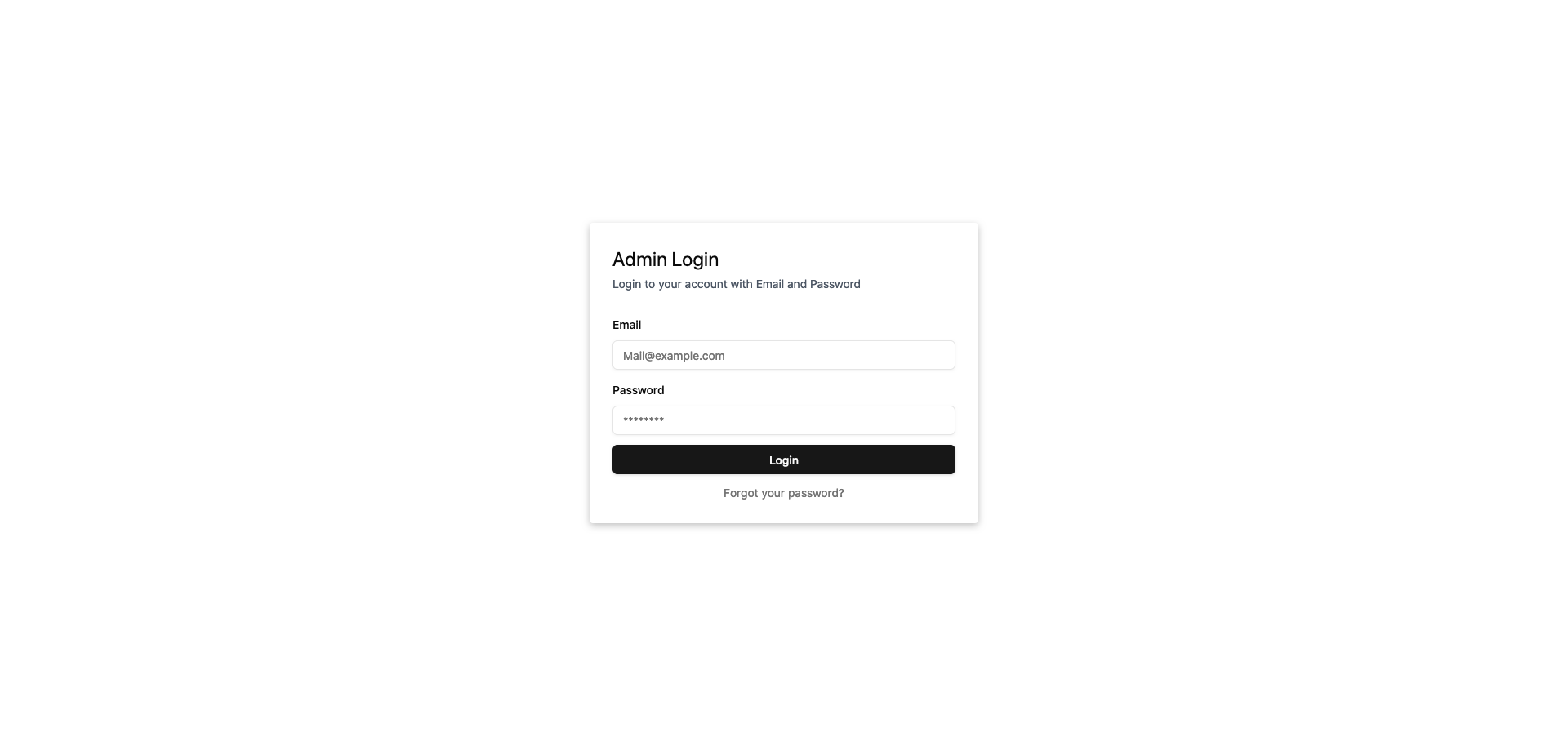 Login Page