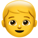 Boy on Apple
