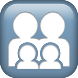 Family: Man, Woman, Girl, Girl on Apple