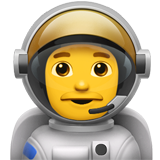 Man Astronaut on Apple