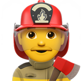 Man Firefighter on Apple