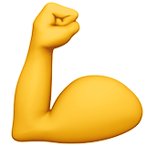 Flexed Biceps on Apple
