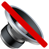 Speaker With Cancellation Stroke on Apple