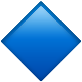 Large Blue Diamond on Apple