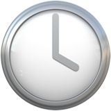 Clock Face Four Oclock on Apple