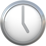 Clock Face Five Oclock on Apple