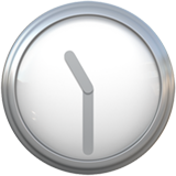 Clock Face Eleven-thirty on Apple