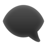 Left Speech Bubble on Apple