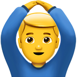 Man Gesturing Ok on Apple
