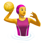 Woman Playing Water Polo on Apple