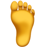 Foot on Apple