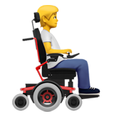 Person In Motorized Wheelchair Facing Right on Apple
