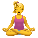Woman In Lotus Position on Apple