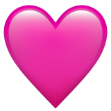 Pink Heart on Apple