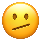 Face With Diagonal Mouth on Apple