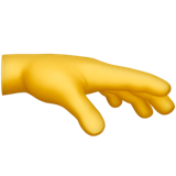 Palm Down Hand on Apple
