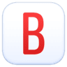 Negative Squared Latin Capital Letter B on Facebook