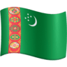 Turkmenistan Flag on Facebook