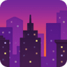 Cityscape At Dusk on Facebook