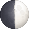 First Quarter Moon Symbol on Facebook