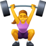 Woman Lifting Weights on Facebook