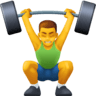 Man Lifting Weights on Facebook