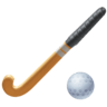 Field Hockey Stick And Ball on Facebook