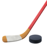 Ice Hockey Stick And Puck on Facebook