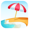 Beach With Umbrella on Facebook