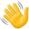 Waving Hand Sign on Facebook