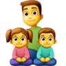 Family: Man, Girl, Boy on Facebook