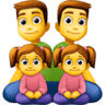 Family: Man, Man, Girl, Girl on Facebook