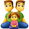Family: Man, Man, Girl on Facebook