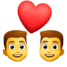 Couple With Heart: Man, Man on Facebook