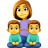 Family: Woman, Boy, Boy on Facebook