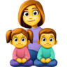 Family: Woman, Girl, Boy on Facebook
