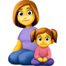 Family: Woman, Girl on Facebook