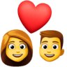 Couple With Heart on Facebook