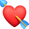 Heart With Arrow on Facebook