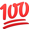 Hundred Points Symbol on Facebook