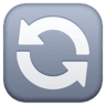 Anticlockwise Downwards And Upwards Open Circle Arrows on Facebook