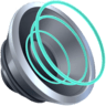 Speaker With Three Sound Waves on Facebook