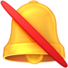 Bell With Cancellation Stroke on Facebook
