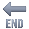 End With Leftwards Arrow Above on Facebook