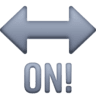 On With Exclamation Mark With Left Right Arrow Above on Facebook