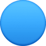 Large Blue Circle on Facebook